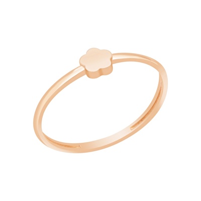 14 Ayar Rose Altın Minimal Yüzük