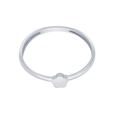 14 Ayar Beyaz Altın Minimal Yüzük