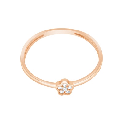 14 Ayar Rose Altın Minimal Yüzük