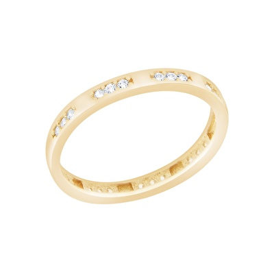 14 Ayar Sarı Altın Tamtur Yüzük