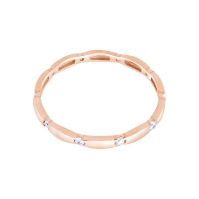 14 Ayar Rose Altın Tamtur Yüzük