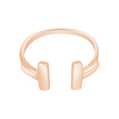 14 Ayar Rose Altın Taşsız Yüzük