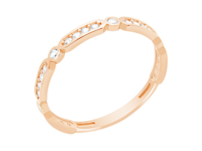 14 Ayar Rose Altın Taşlı Yüzük