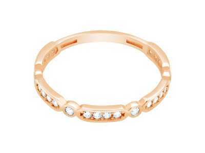 14 Ayar Rose Altın Taşlı Yüzük