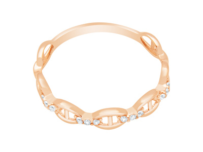 14 Ayar Rose Altın Taşlı Yüzük