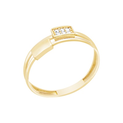 14 Ayar Sarı Altın Trend Yüzük