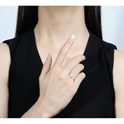 14 Ayar Sarı Altın Göz Figürlü Yüzük