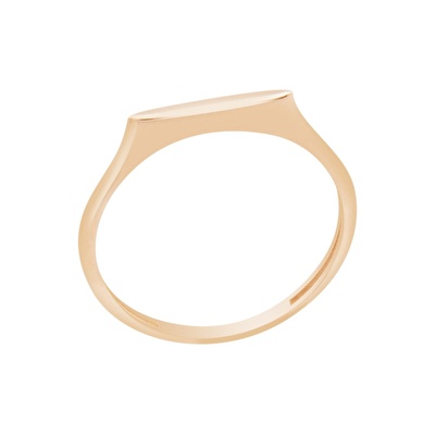 14 Ayar Rose Altın Serçe Parmak Yüzük