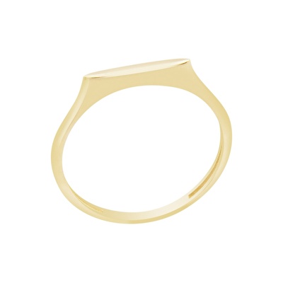 14 Ayar Sarı Altın Trend Minimal Yüzük