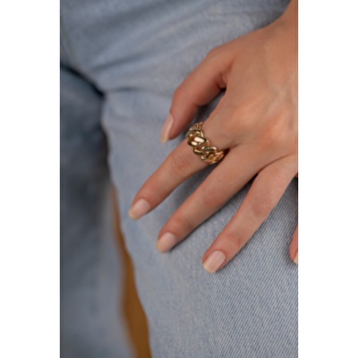 14 Ayar Sarı Altın Trend Gurmet Yüzük