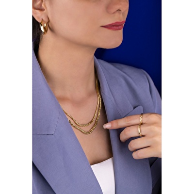 14 Ayar Sarı Altın Trend Burgu Yüzük