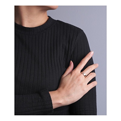 14 Ayar Rose Altın G Harf Yüzük