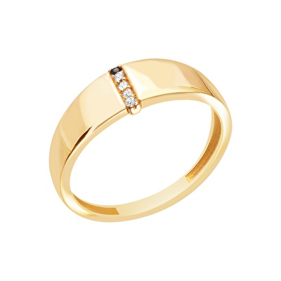 14 Ayar Sarı Altın İ Harf Yüzük