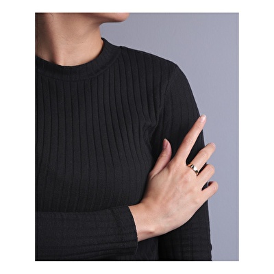 14 Ayar Sarı Altın İ Harf Yüzük