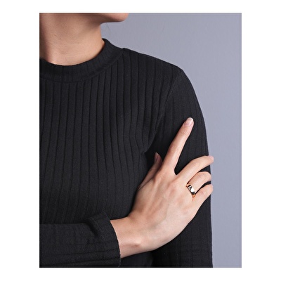 14 Ayar Rose Altın L Harf Yüzük