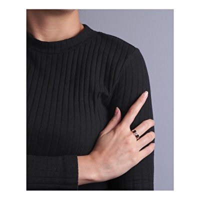 14 Ayar Rose Altın Ş Harf Yüzük