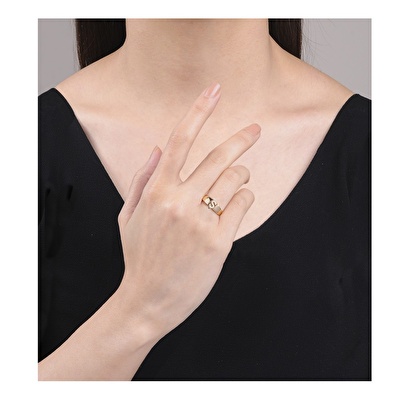 14 Ayar Sarı Altın Ş Harf Yüzük