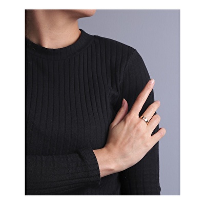 14 Ayar Sarı Altın Ü Harf Yüzük