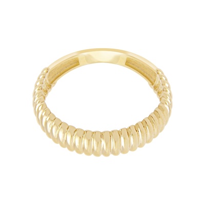 14 Ayar Sarı Altın Trend Burgu Yüzük