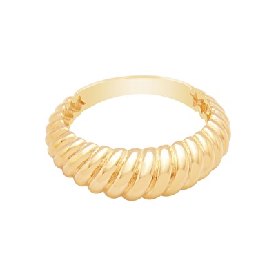 14 Ayar Sarı Altın Trend Burgu Yüzük