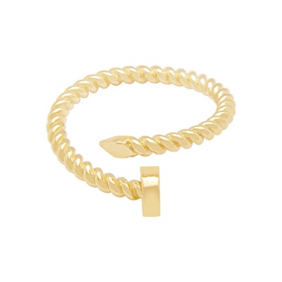 14 Ayar Sarı Altın Çivi Figürlü Yüzük