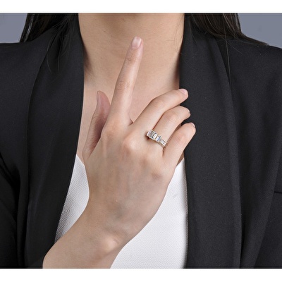 14 Ayar Sarı Altın Baget Yüzük