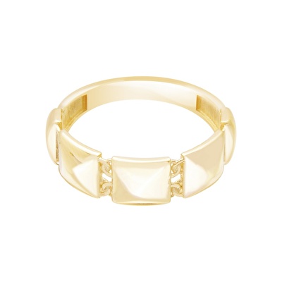 14 Ayar Sarı Altın Taşsız Yüzük