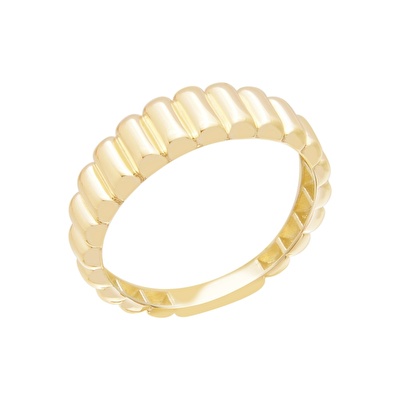 14 Ayar Sarı Altın Taşsız Yüzük