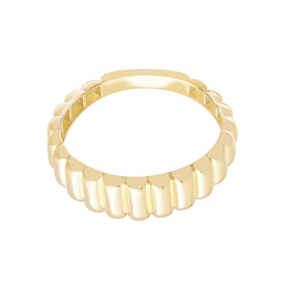 14 Ayar Sarı Altın Taşsız Yüzük