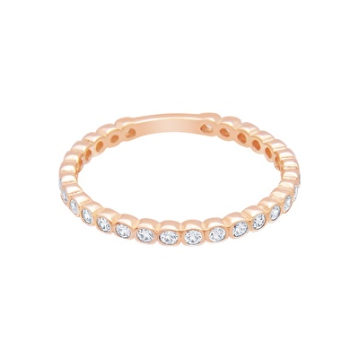 14 Ayar Rose Altın Taşlı Yüzük