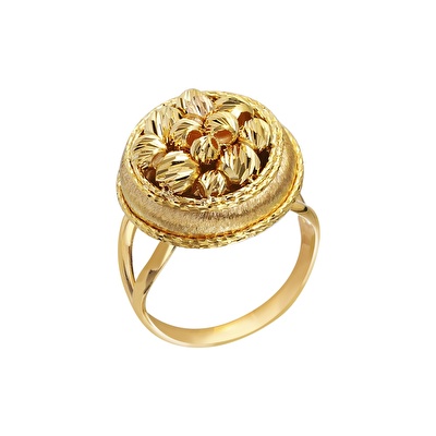 22 Ayar Sarı Altın Dorika Yüzük