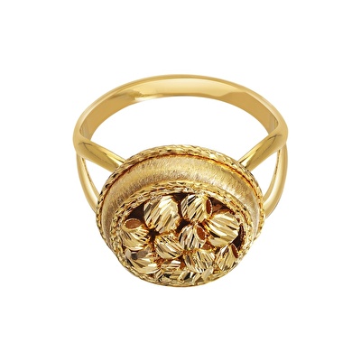 22 Ayar Sarı Altın Dorika Yüzük