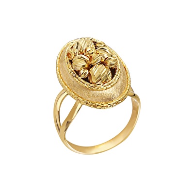 22 Ayar Sarı Altın Dorika Yüzük