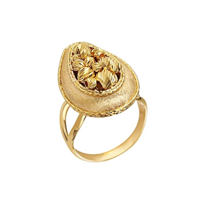 22 Ayar Sarı Altın Dorika Yüzük