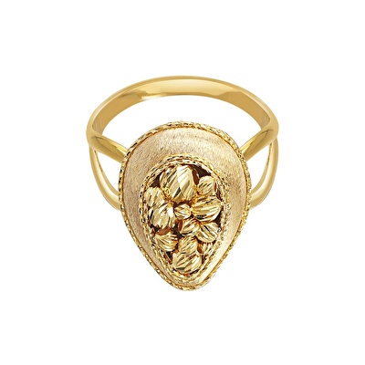 22 Ayar Sarı Altın Dorika Yüzük