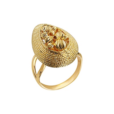 22 Ayar Sarı Altın Dorika Yüzük