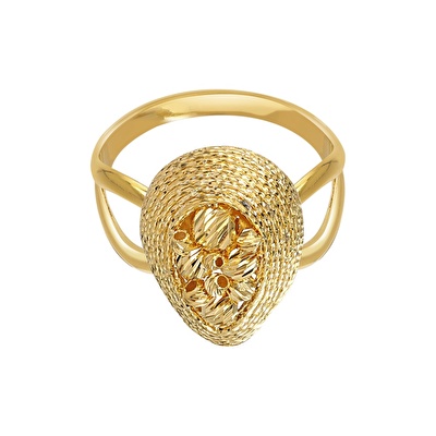 22 Ayar Sarı Altın Dorika Yüzük