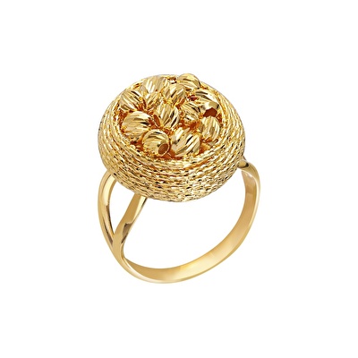 22 Ayar Sarı Altın Dorika Yüzük