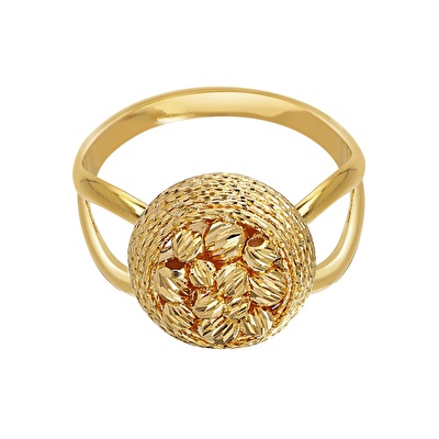 22 Ayar Sarı Altın Dorika Yüzük