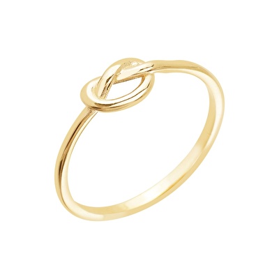 14 Ayar Sarı Altın Kalp Figürlü Yüzük