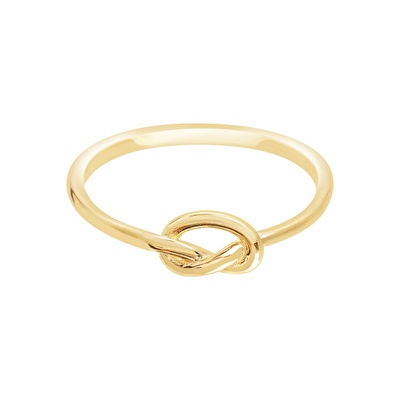 14 Ayar Sarı Altın Kalp Figürlü Yüzük