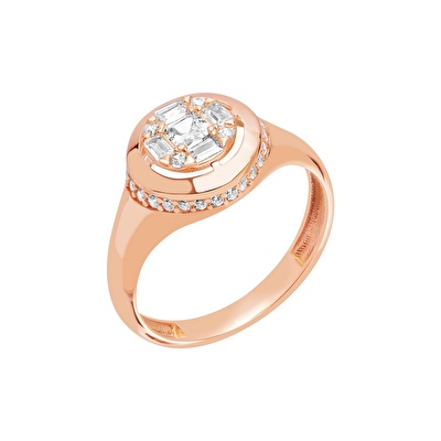 14 Ayar Sarı Altın Baget Yüzük