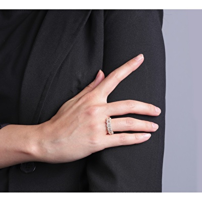 14 Ayar Sarı Altın Baget Yüzük