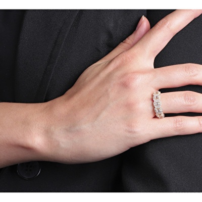 14 Ayar Sarı Altın Baget Yüzük