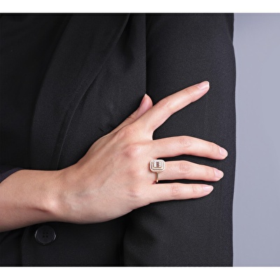 14 Ayar Sarı Altın Baget Yüzük