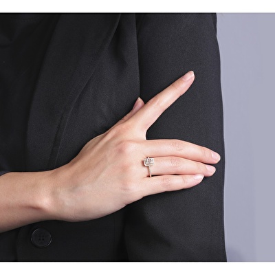 14 Ayar Sarı Altın Baget Yüzük