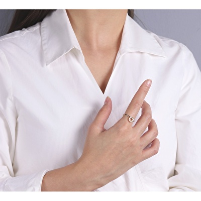 14 Ayar Sarı Altın Yıldız Figürlü Yüzük