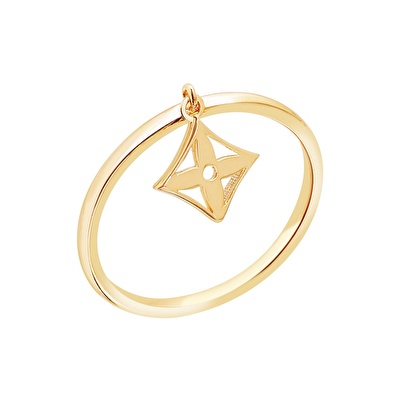 14 Ayar Sarı Altın Çiçek Yüzük