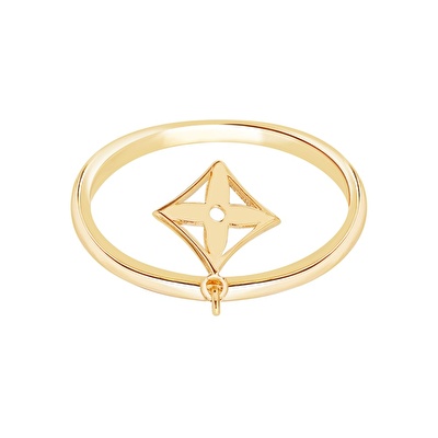 14 Ayar Sarı Altın Çiçek Yüzük