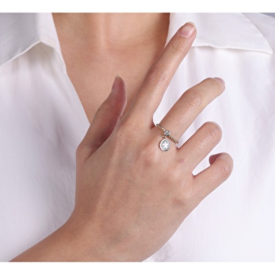 14 Ayar Sarı Altın Yıldız Figürlü Yüzük